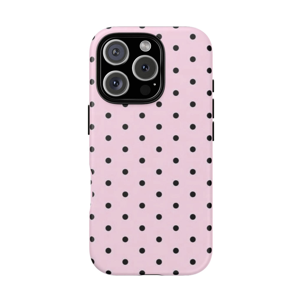 Black Polka Dot -Protective Luxe Case