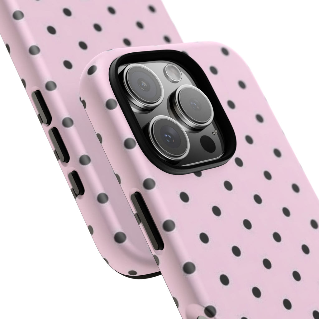 Black Polka Dot -Protective Luxe Case
