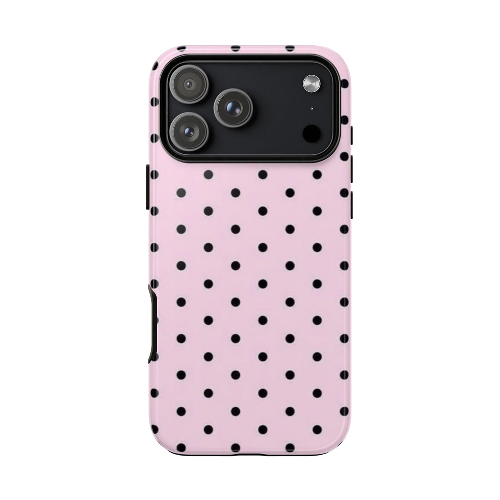Black Polka Dot -Protective Luxe Case