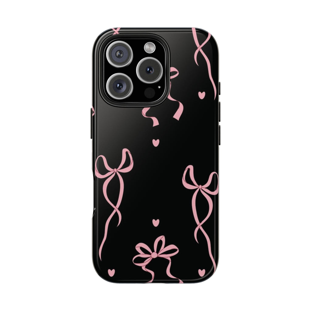Noir Bow XO – Protective Luxe Case