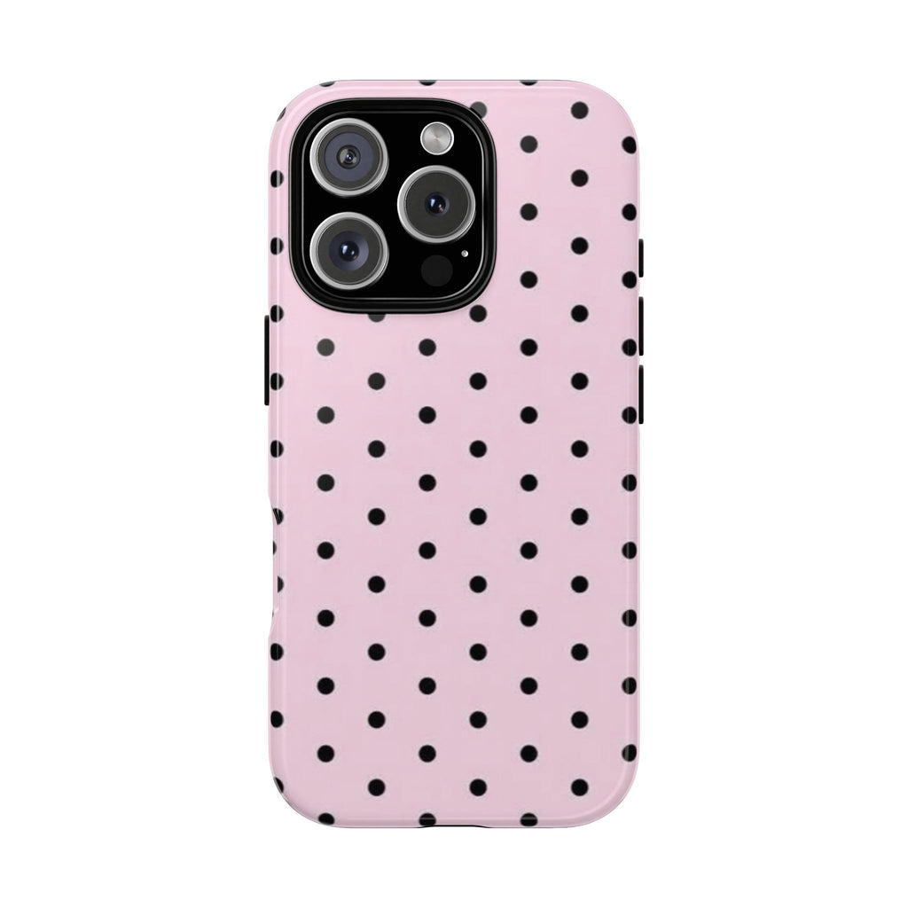 Black Polka Dot -Protective Luxe Case