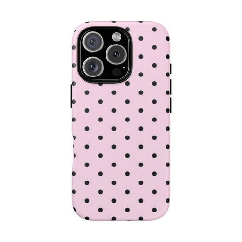 Black Polka Dot -Protective Luxe Case